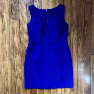 Cerulean blue split neck dress size 16